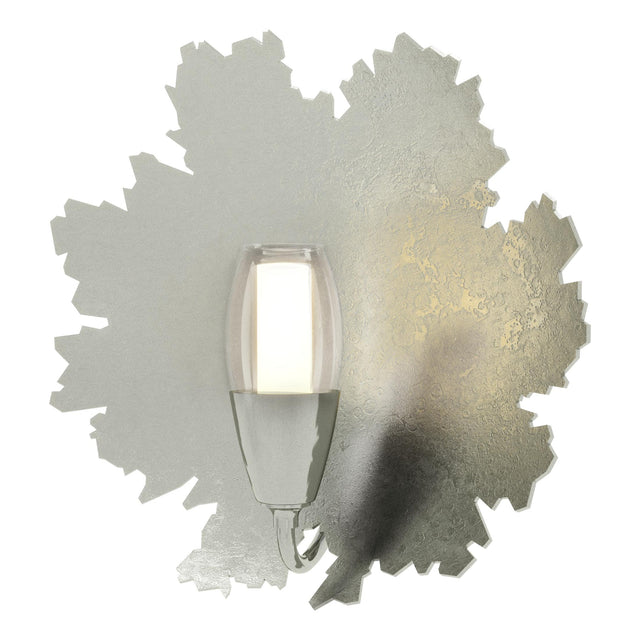 Hubbardton Forge 2024 Sterling Clear Glass with Frosted Diffuser (YE) Pangea 1-Light Sconce