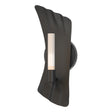 Hubbardton Forge 2024 Black Frosted Glass (FD) Crest 1-Light Sconce