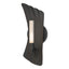 Hubbardton Forge 2024 Black Frosted Glass (FD) Crest 1-Light Sconce