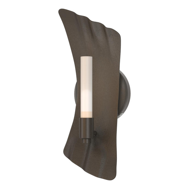 Hubbardton Forge 2024 Dark Smoke Frosted Glass (FD) Crest 1-Light Sconce