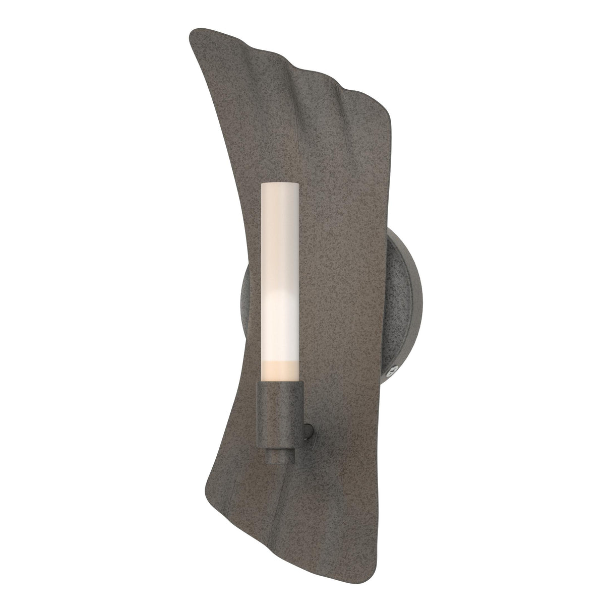 Hubbardton Forge 2024 Natural Iron Frosted Glass (FD) Crest 1-Light Sconce