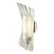 Hubbardton Forge 2024 Sterling Frosted Glass (FD) Crest 1-Light Sconce