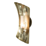 Hubbardton Forge 2024 Modern Brass Frosted Glass (FD) Crest 1-Light Sconce