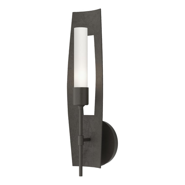 Hubbardton Forge 2024 Dark Smoke Frosted Glass (FD) Passage 1-Light Sconce