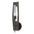 Hubbardton Forge 2024 Dark Smoke Clear Glass (ZM) Passage 1-Light Sconce