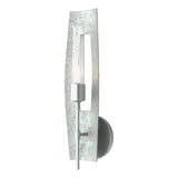 Hubbardton Forge 2024 Vintage Platinum Clear Glass (ZM) Passage 1-Light Sconce
