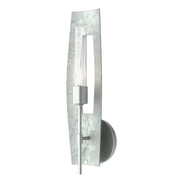 Hubbardton Forge 2024 Vintage Platinum Clear Glass (ZM) Passage 1-Light Sconce