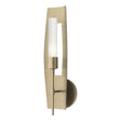 Hubbardton Forge 2024 Soft Gold Frosted Glass (FD) Passage 1-Light Sconce