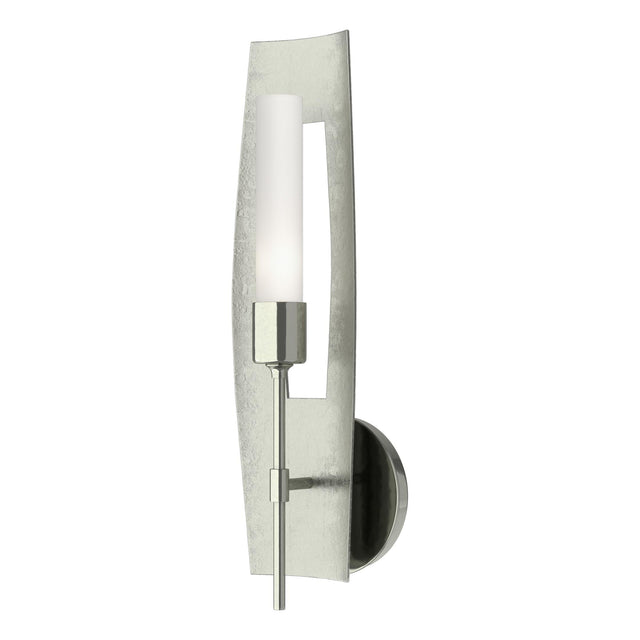 Hubbardton Forge 2024 Sterling Frosted Glass (FD) Passage 1-Light Sconce