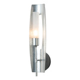 Hubbardton Forge 2024 Sterling Frosted Glass (FD) Passage 1-Light Sconce