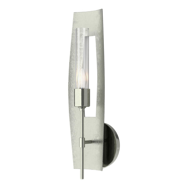 Hubbardton Forge 2024 Sterling Clear Glass (ZM) Passage 1-Light Sconce