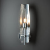 Hubbardton Forge 2024 Sterling Clear Glass (ZM) Passage 1-Light Sconce