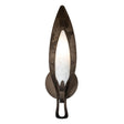 Hubbardton Forge 2025 Dark Smoke White Art Glass (BB) Parasol Sconce