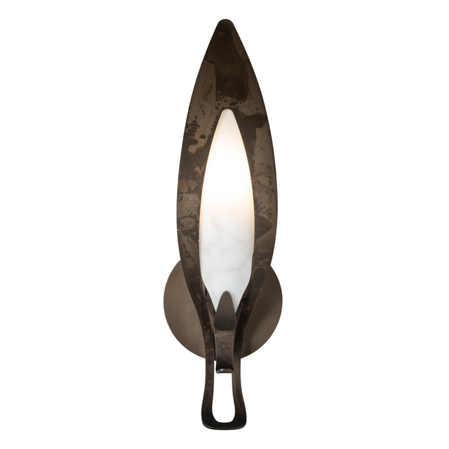 Hubbardton Forge 2025 Dark Smoke White Art Glass (BB) Parasol Sconce