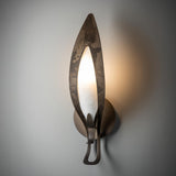 Hubbardton Forge 2025 Dark Smoke White Art Glass (BB) Parasol Sconce