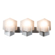 Hubbardton Forge 2025 Sterling Opal Glass (GG) Prisma 3-Light Bath Sconce