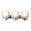 Hubbardton Forge 2025 Sterling Opal Glass (GG) Prisma 3-Light Bath Sconce