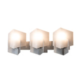 Hubbardton Forge 2025 Sterling Opal Glass (GG) Prisma 3-Light Bath Sconce