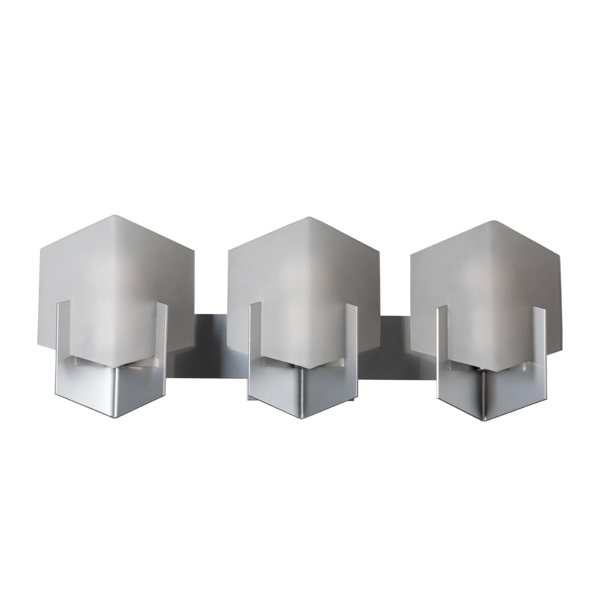 Hubbardton Forge 2025 Sterling Opal Glass (GG) Prisma 3-Light Bath Sconce