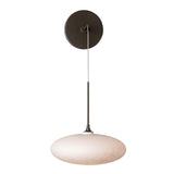 Hubbardton Forge 2025 Dark Smoke Shell Glass (GS) Clouds Low Voltage Sconce