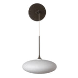 Hubbardton Forge 2025 Dark Smoke Shell Glass (GS) Clouds Low Voltage Sconce