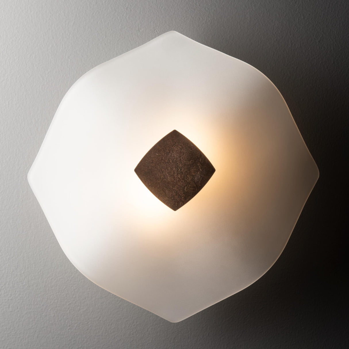 Hubbardton Forge 2025 Bronze Frosted Glass (FD) Astra Sconce