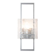 Hubbardton Forge 2025 Sterling Clear Glass (ZM) Geo Sconce
