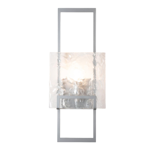 Hubbardton Forge 2025 Sterling Clear Glass (ZM) Geo Sconce