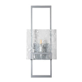 Hubbardton Forge 2025 Sterling Clear Glass (ZM) Geo Sconce