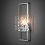 Hubbardton Forge 2025 Sterling Clear Glass (ZM) Geo Sconce