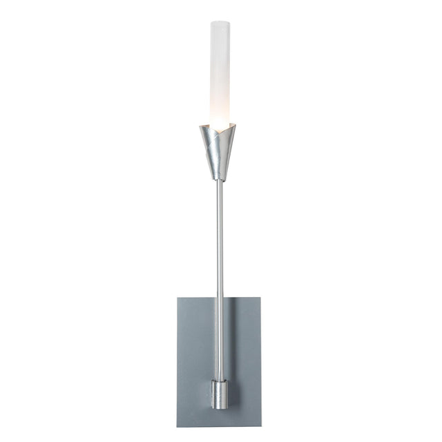 Hubbardton Forge 2025 Sterling Frosted Gradient Glass (WC) Lilium Sconce