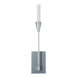 Hubbardton Forge 2025 Sterling Frosted Gradient Glass (WC) Lilium Sconce