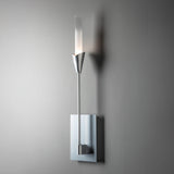 Hubbardton Forge 2025 Sterling Frosted Gradient Glass (WC) Lilium Sconce