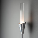 Hubbardton Forge 2025 Sterling Frosted Gradient Glass (WC) Lilium Sconce