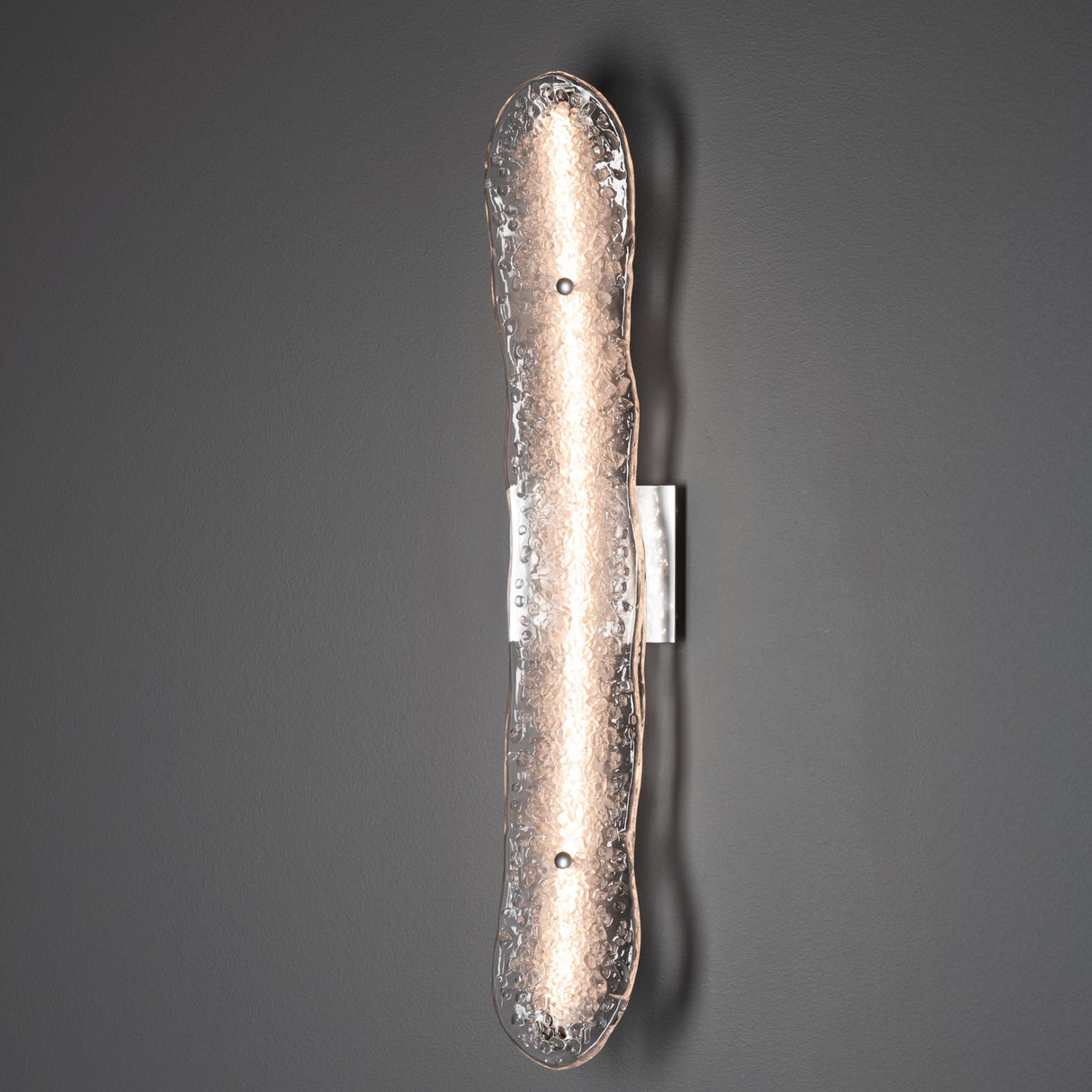 Hubbardton Forge 2025 Sterling Clear Glass (ZM) Glissade LED Bath Bar