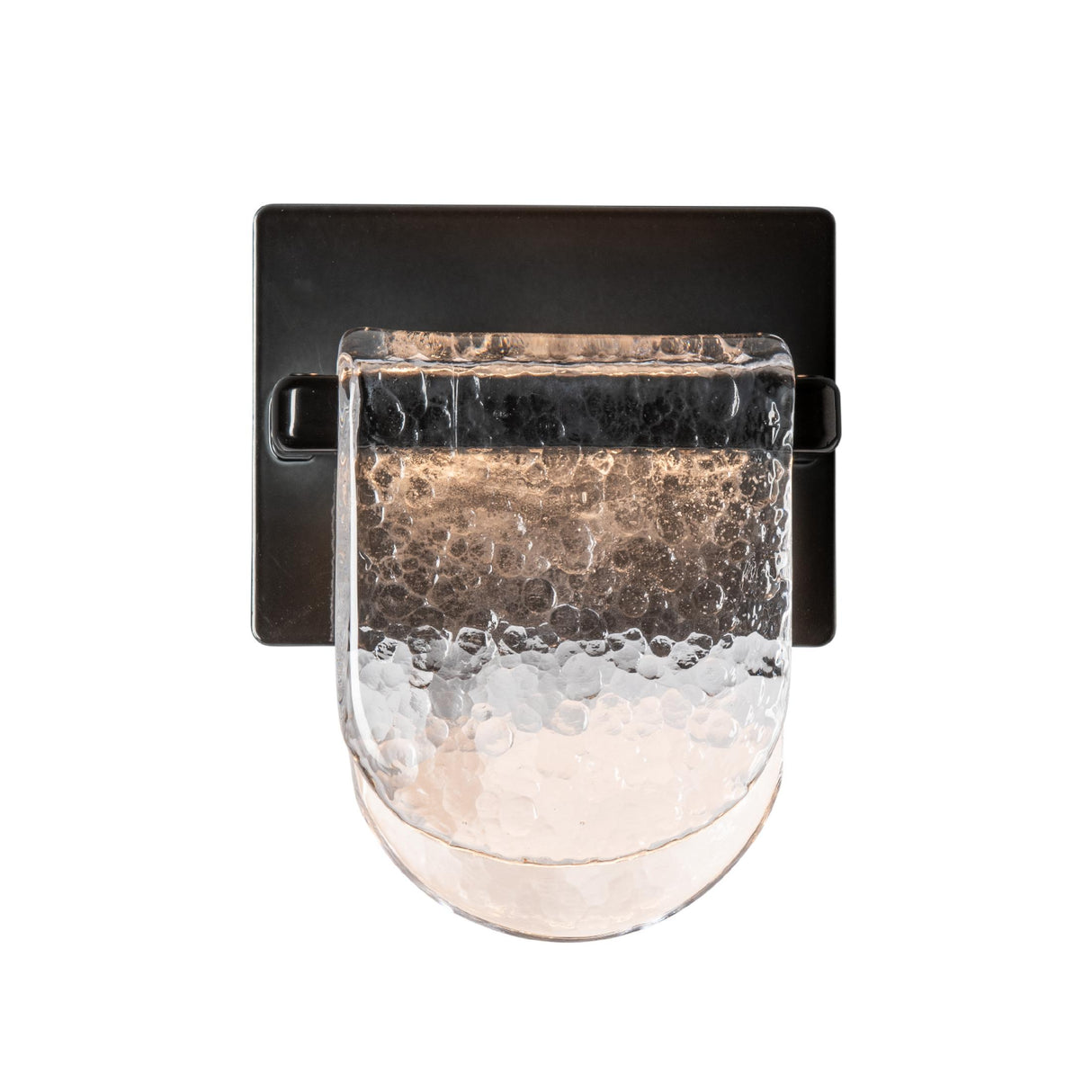 Hubbardton Forge 2025 Ink Clear Glass (ZM) Riverbed LED Sconce