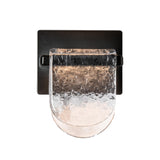 Hubbardton Forge 2025 Ink Clear Glass (ZM) Riverbed LED Sconce