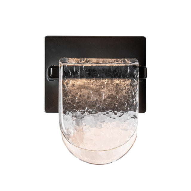 Hubbardton Forge 2025 Ink Clear Glass (ZM) Riverbed LED Sconce