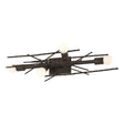 Hubbardton Forge 2024 Bronze Brindille 4-Light Large Sconce/Semi-Flush