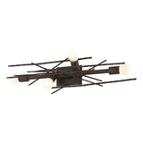 Hubbardton Forge 2024 Bronze Brindille 4-Light Large Sconce/Semi-Flush