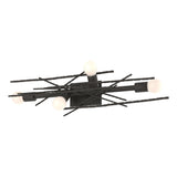 Hubbardton Forge 2024 Dark Smoke Brindille 4-Light Large Sconce/Semi-Flush
