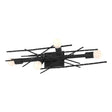 Hubbardton Forge 2024 Black Brindille 4-Light Large Sconce/Semi-Flush