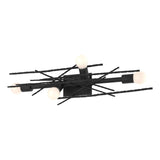 Hubbardton Forge 2024 Black Brindille 4-Light Large Sconce/Semi-Flush