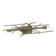 Hubbardton Forge 2024 Soft Gold Brindille 4-Light Large Sconce/Semi-Flush