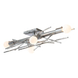 Hubbardton Forge 2024 Sterling Brindille 4-Light Large Sconce/Semi-Flush