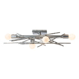 Hubbardton Forge 2024 Sterling Brindille 4-Light Large Sconce/Semi-Flush
