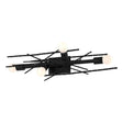 Hubbardton Forge 2024 Ink Brindille 4-Light Large Sconce/Semi-Flush