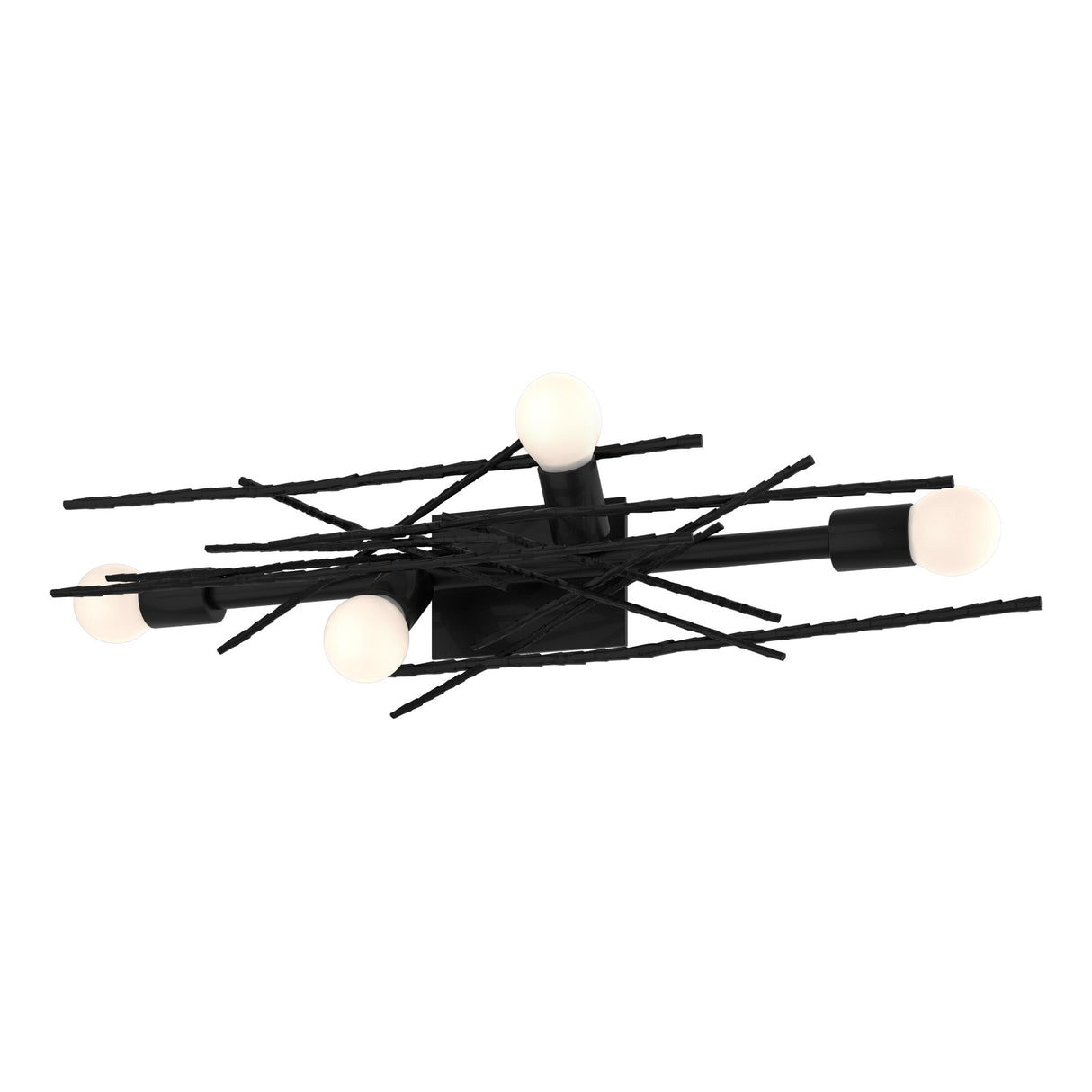 Hubbardton Forge 2024 Ink Brindille 4-Light Large Sconce/Semi-Flush
