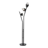 Hubbardton Forge 2023 Ink Black Crystal (BP) Chrysalis Torchiere