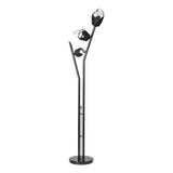 Hubbardton Forge 2023 Ink Black Crystal (BP) Chrysalis Torchiere